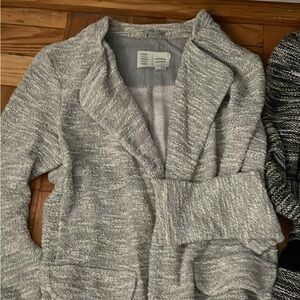 womens  anthropology grey blazer XS